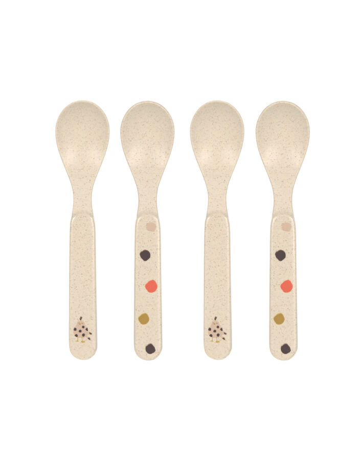 Lot 4 cuillères little mateys orange épice (Lassig)