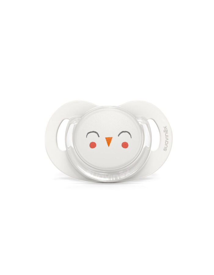 SX - BONHOMIA - soother sili. reversible 6/18M - owl gris (Suavinex)
