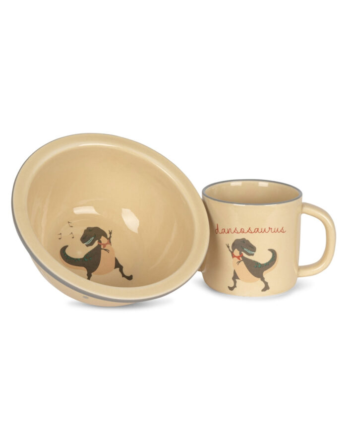 CERAMIC BOWL & CUP  DANSOSAURUS (KongesSlojd) – Image 2