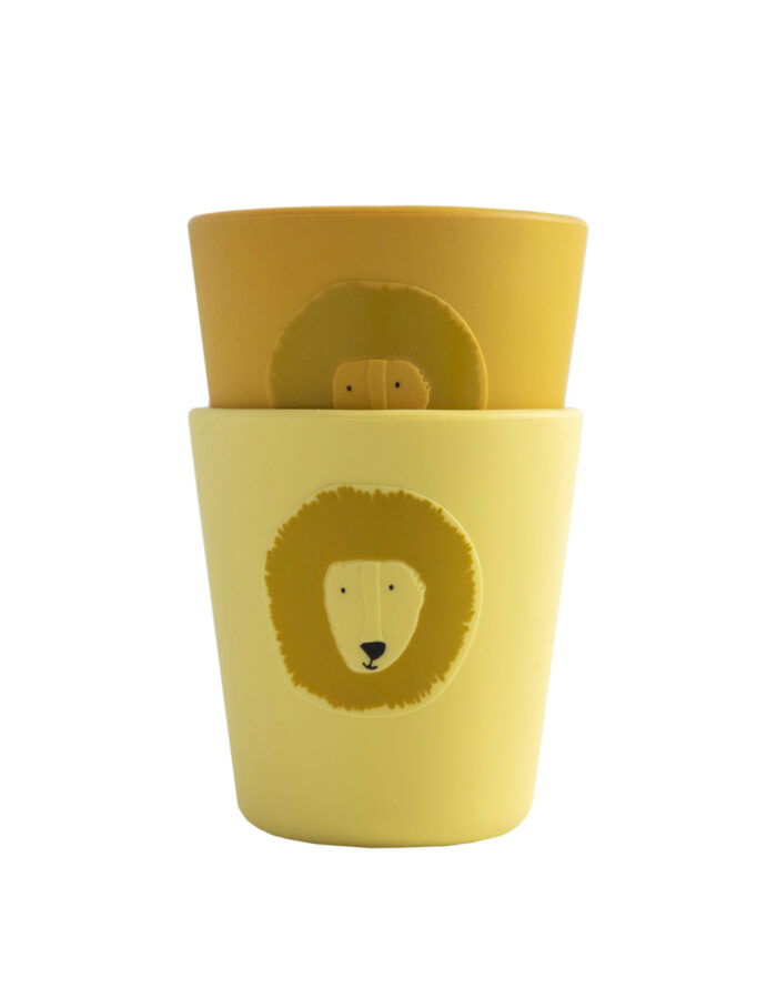 Lot de 2 gobelets en silicone - Mr. Lion (Trixie)