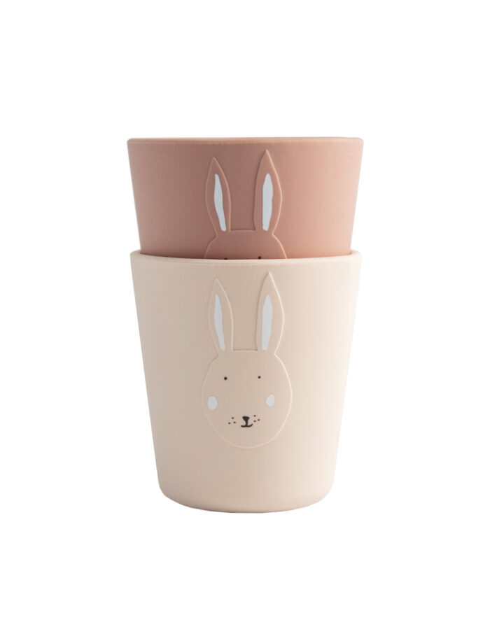Lot de 2 gobelets en silicone - Mrs. Rabbit (Trixie)