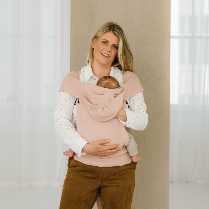 Mei Tai Porte-bébé  rose poudré (Ilmaha) – Image 4