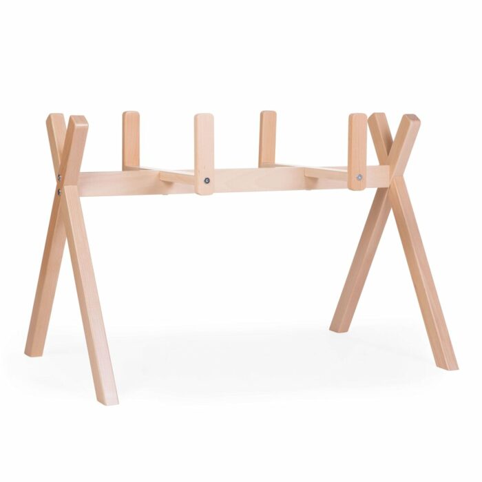 TIPI SUPPORT POUR COUFFIN MOISE + ARCHE BÉBÉ - BOIS - NATUREL(Childhome)