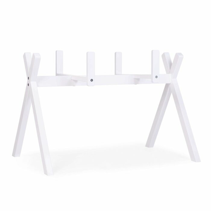 TIPI SUPPORT POUR COUFFIN MOISE + ARCHE BÉBÉ - BOIS - BLANC(Childhome)