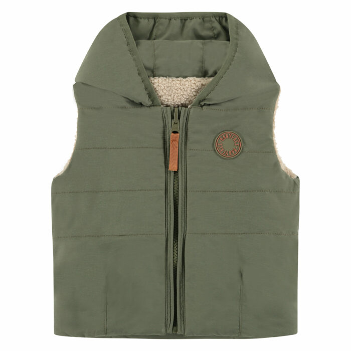 Veste garçon S23 bodywarmer olive -réversible- (Babyface) – Image 2
