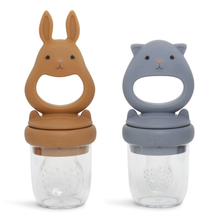 Lot de 2 sucettes d’alimentation quicksilver/caramel (KongesSlojd)