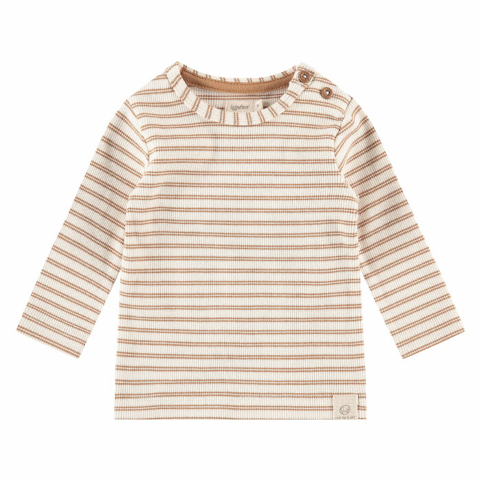 T-shirt bébé S23 ligné curry  (Babyface)