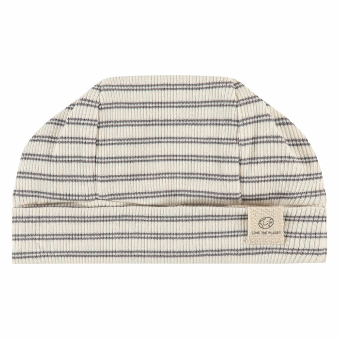 Bonnet bébé S23 ligné gris (Babyface)