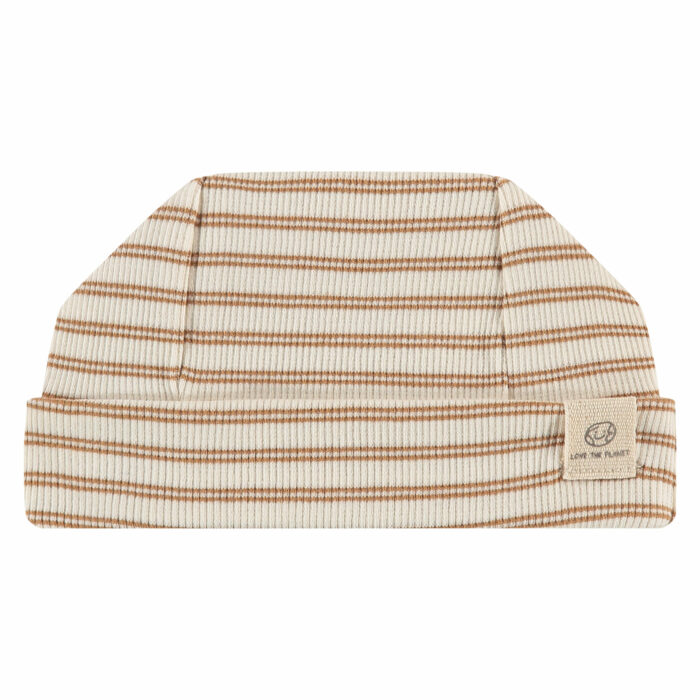 Bonnet bébé S23 ligné curry (Babyface)