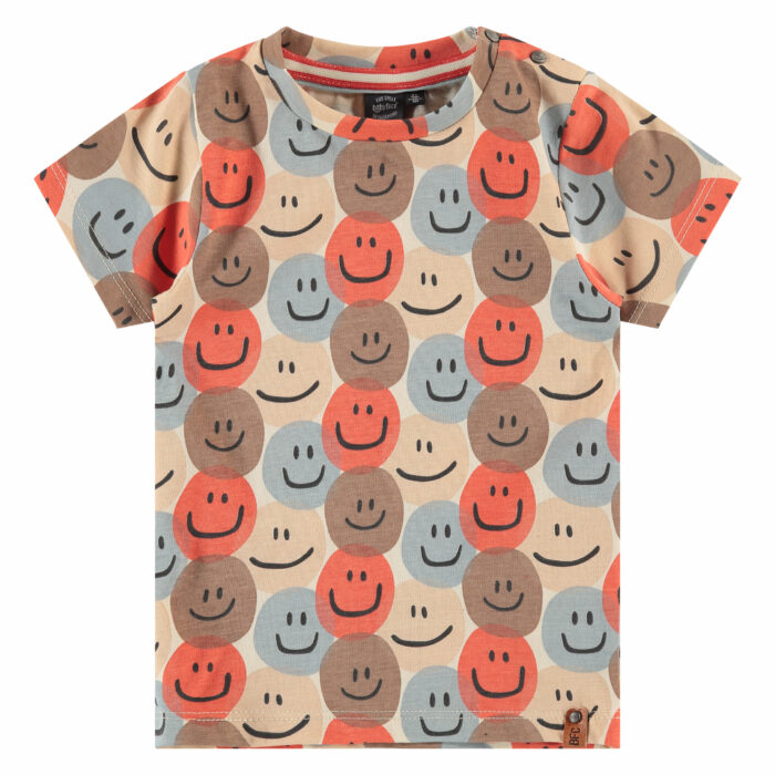 T-shirt imprimé smiley manches courtes garçon S23 (Babyface)