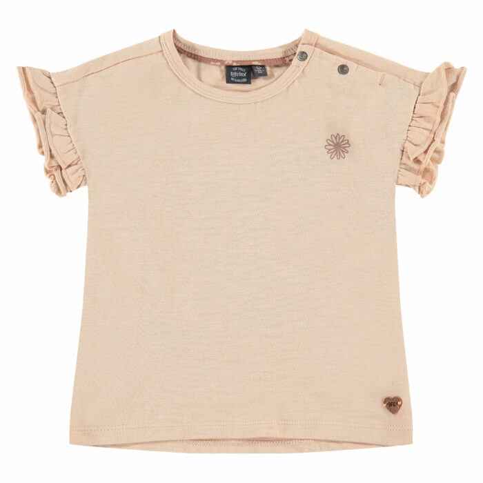 T-shirt volants blush manches courtes fille S23 (Babyface)