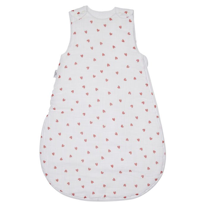 Gigoteuse gaze de coton -mon petit coeur- 6-18M (BB and Co)