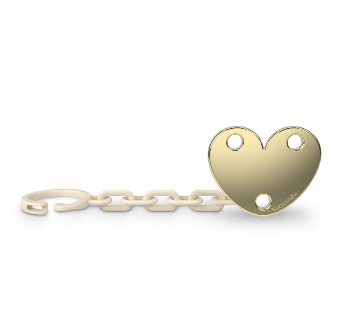Attache sucette -coeur-  (Suavinex)