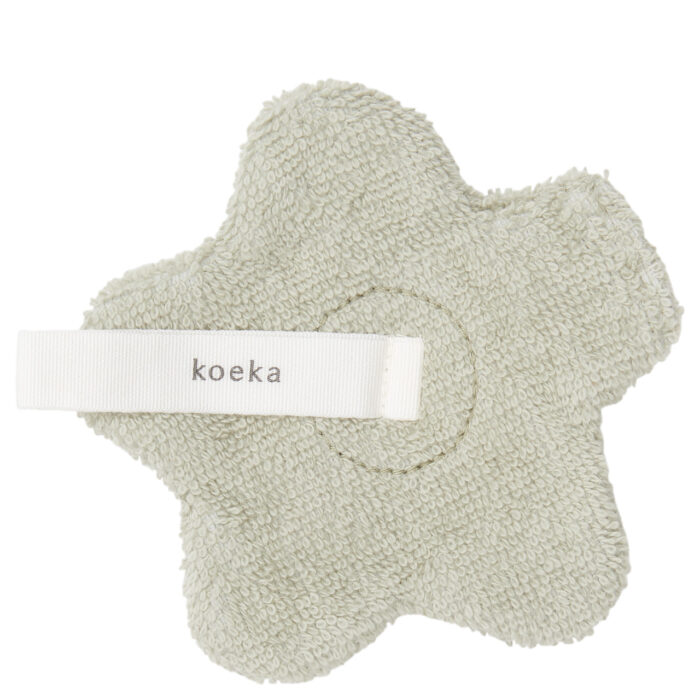 Attache tétine sucette mouchoir fleur luz sage (Koeka)
