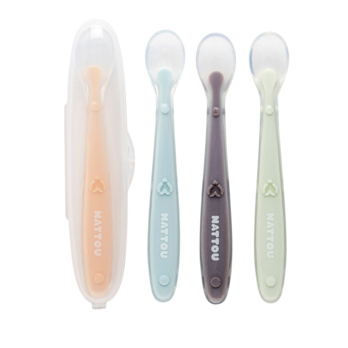 Cuillières Set 4 Pièces Silicone (Nattou)