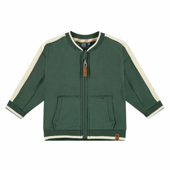 Veste en sweat garçon vert bouteille  S23 (Babyface)