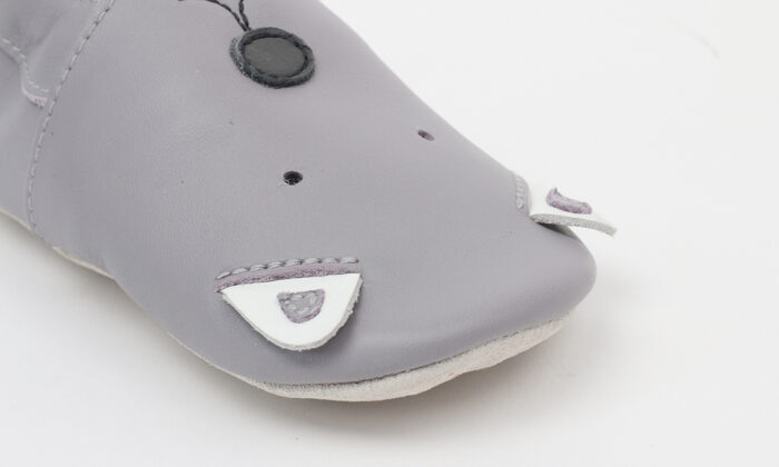 Chausson soft sole chien gris (Bobux)