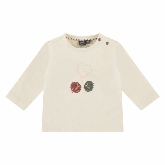 T-shirt longues manches bébé fille ivory S23 (Babyface)