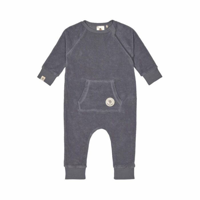 Combinaison en tissu éponge enfants, anthracite (Lassig)