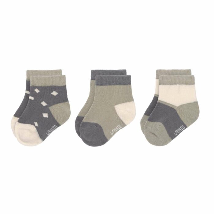 Chaussettes Sneaker Enfants (3 pcs.) - Cozy Colors, Anthracite (Lassig)