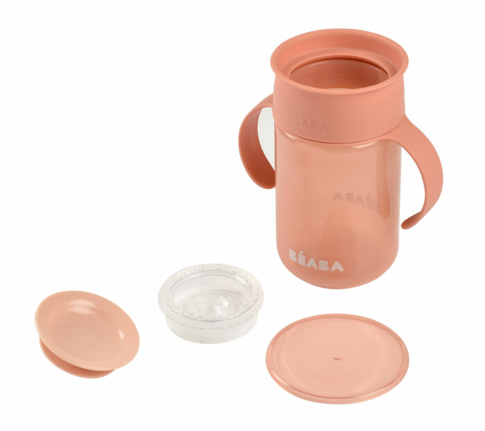 Tasse d’apprentissage 360° rose (Béaba) – Image 2