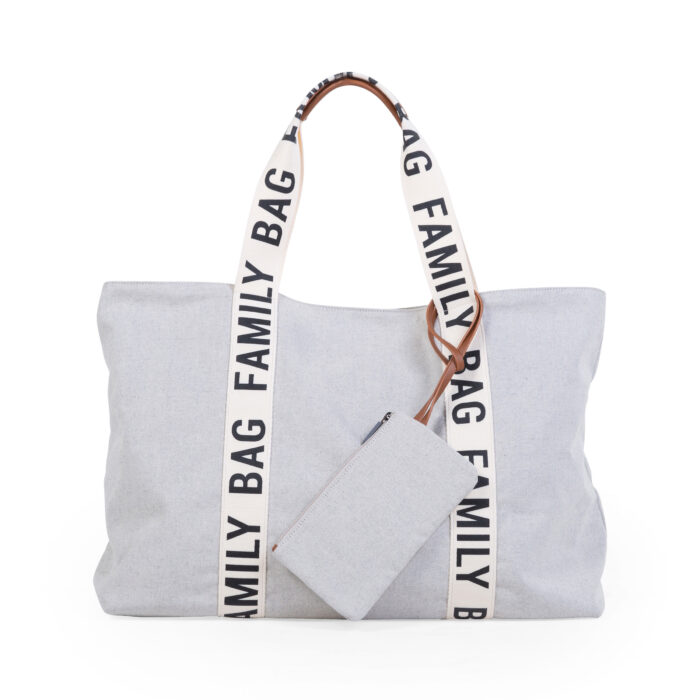 FAMILY BAG SAC A LANGER - SIGNATURE - CANVAS - ECRU (Childhome)