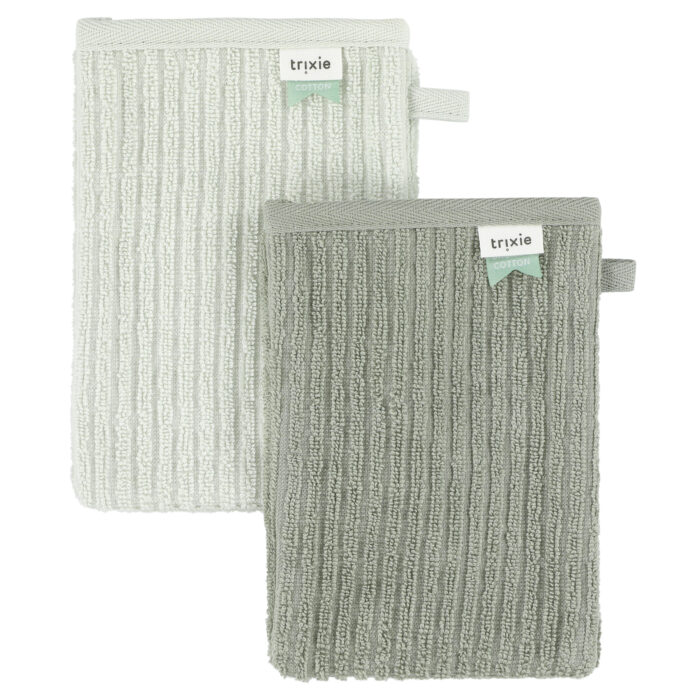 Gants de toilette 2-pack - Hush Olive (Trixie)