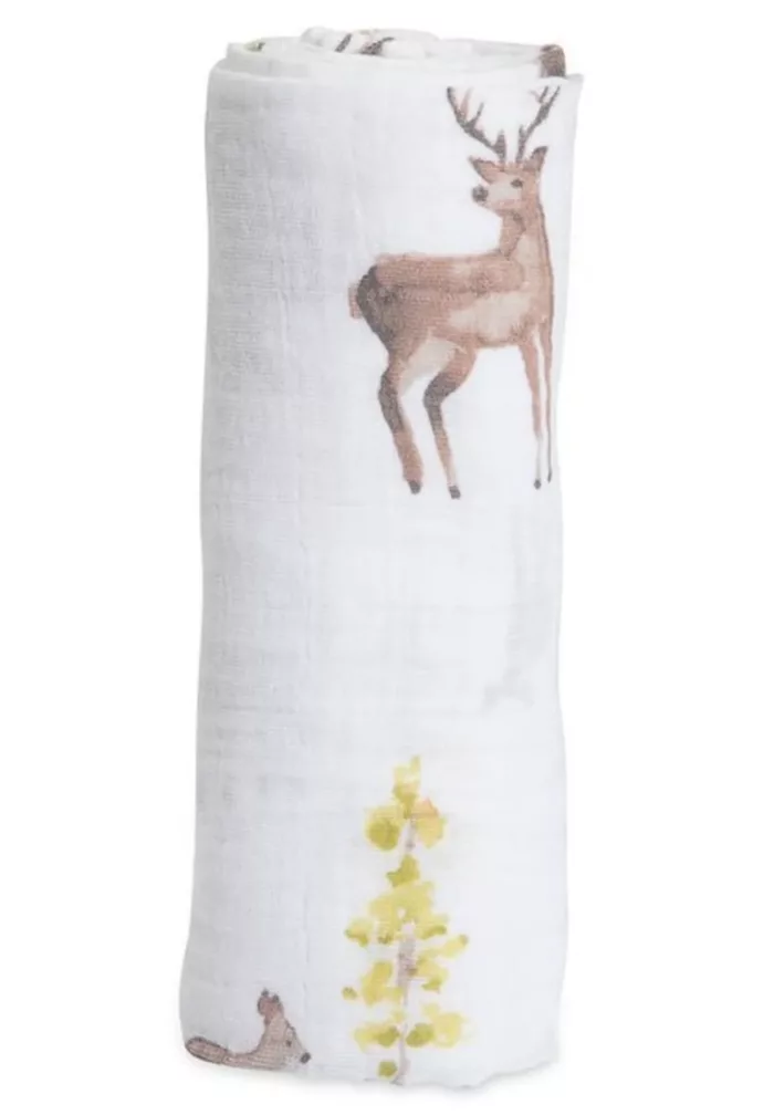 Serviette d'emmaillotage en Coton Tetra - Oh Deer (Little Unicorn)