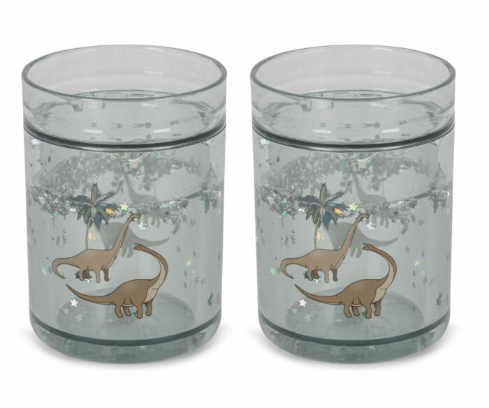 Lot de deux tasses transparentes Dino (KongesSlojd)