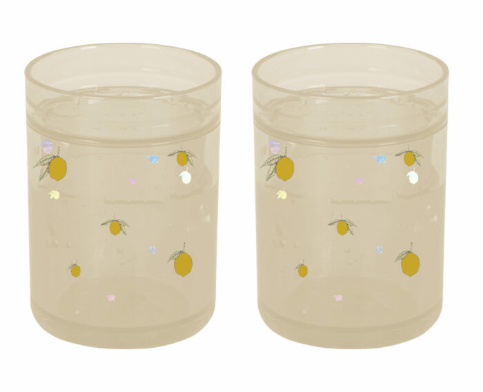 Lot de deux tasses transparentes Citrons (KongesSlojd)