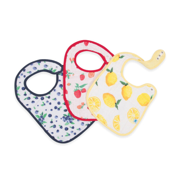 Bavoir en Coton Tetra - Lot de 3 - Fruit Stand (Little Unicorn)
