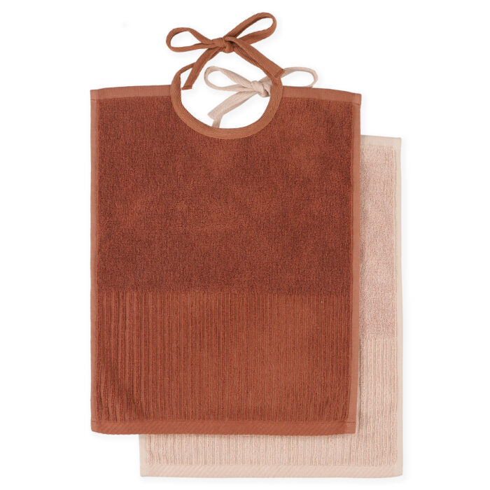 Bavoirs XL 2-pack - Rose (Trixie)