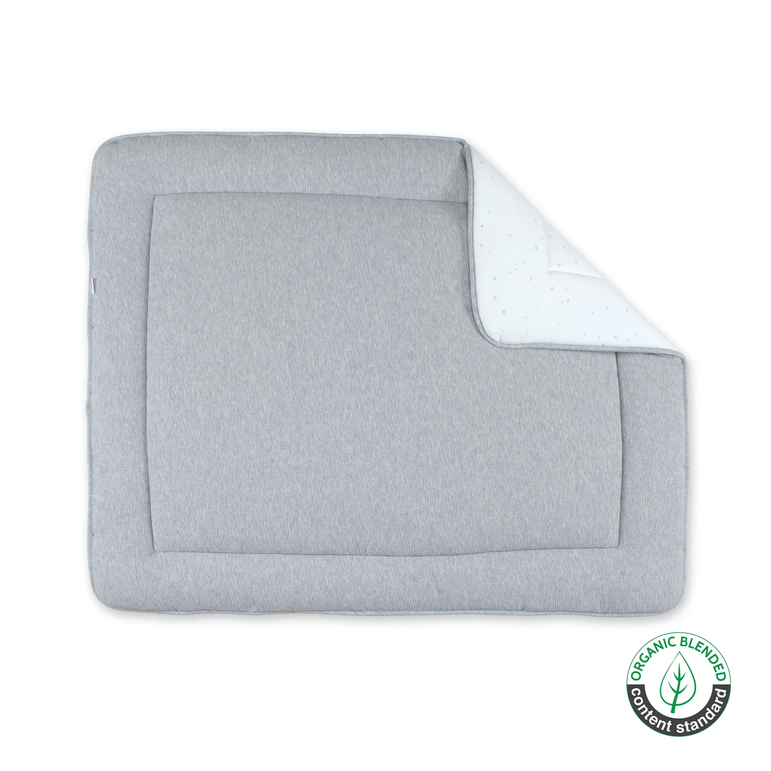 TAPIS DE PARC 75x95cm mix grey pady waffle + jersey bio (Bemini)