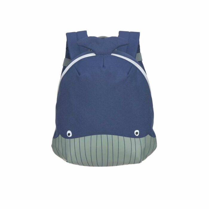 Sac à dos Tiny crèche - Baleine, bleu foncé (Lassig)
