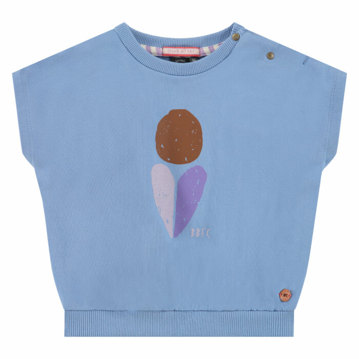 Sweat fille manches courtes sky  S23 (Babyface)