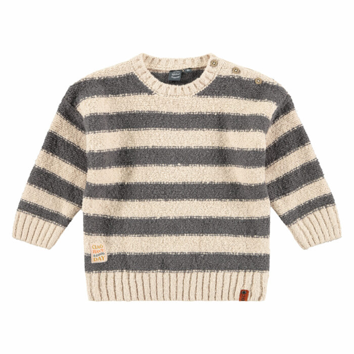 Pull garçon anthracite/ beige  FW23 (Babyface)