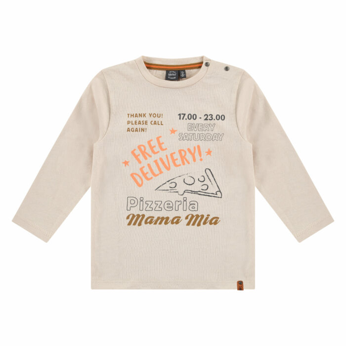 T-shirt garçon longues manches latte FW23  (Babyface)