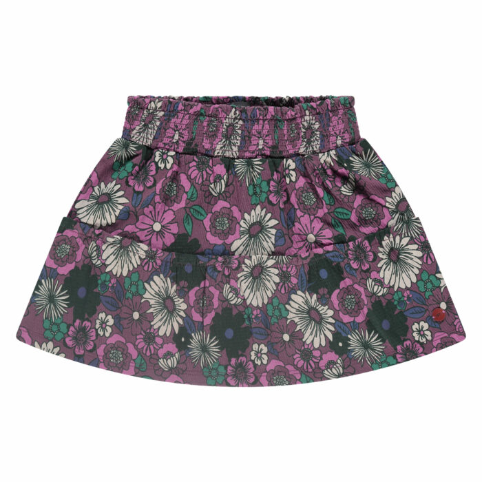 Jupe fille imprimé fleurs plum FW23  (Babyface)