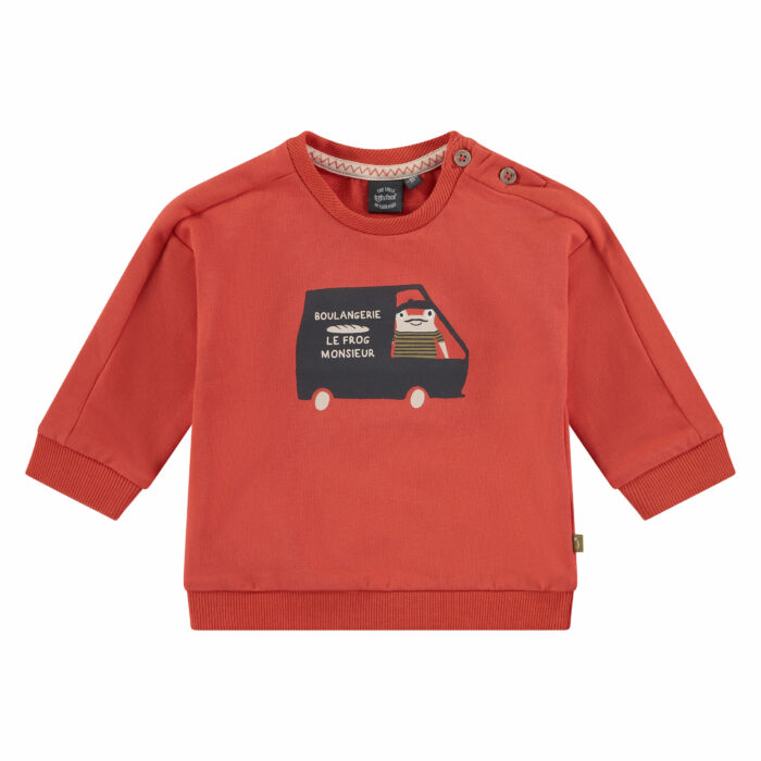 Sweat bébé garçon orange FW23 (Babyface)