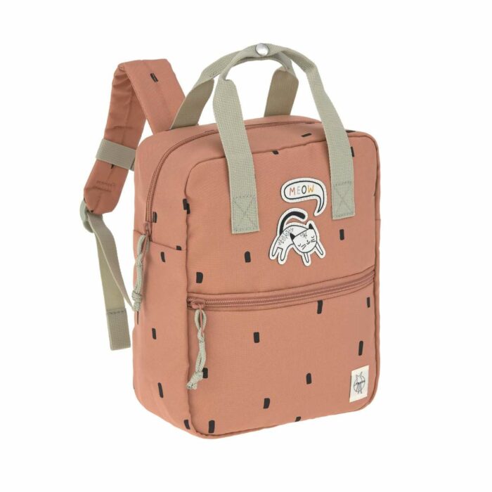 Sac à dos carré de la maternelle - Happy Prints, caramel (Lassig)