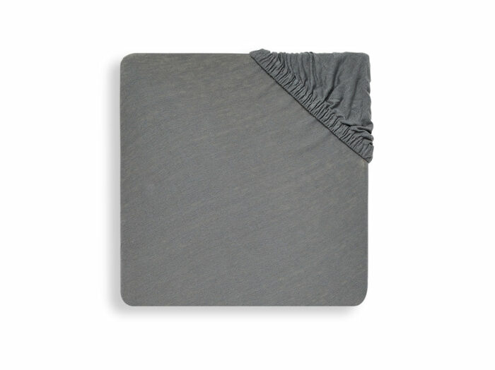 Drap-housse Jersey 60x120cm - Storm Grey (Jollein)