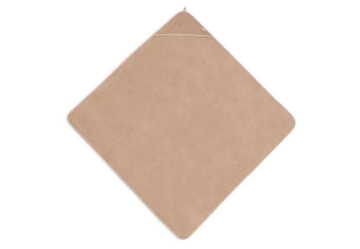 Cape de bain Éponge 100x100cm - Biscuit (Jollein)