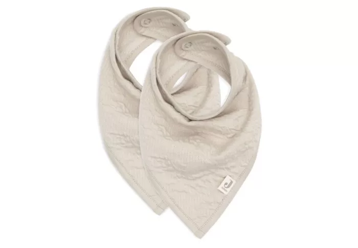 Bavoir Bandana Soft Waves Nougat (2pack) (Jollein)