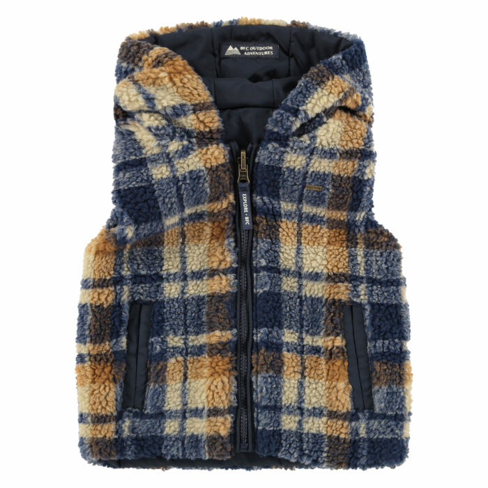 Bodywarmer garçon réversible carreaux FW23  (Babyface)