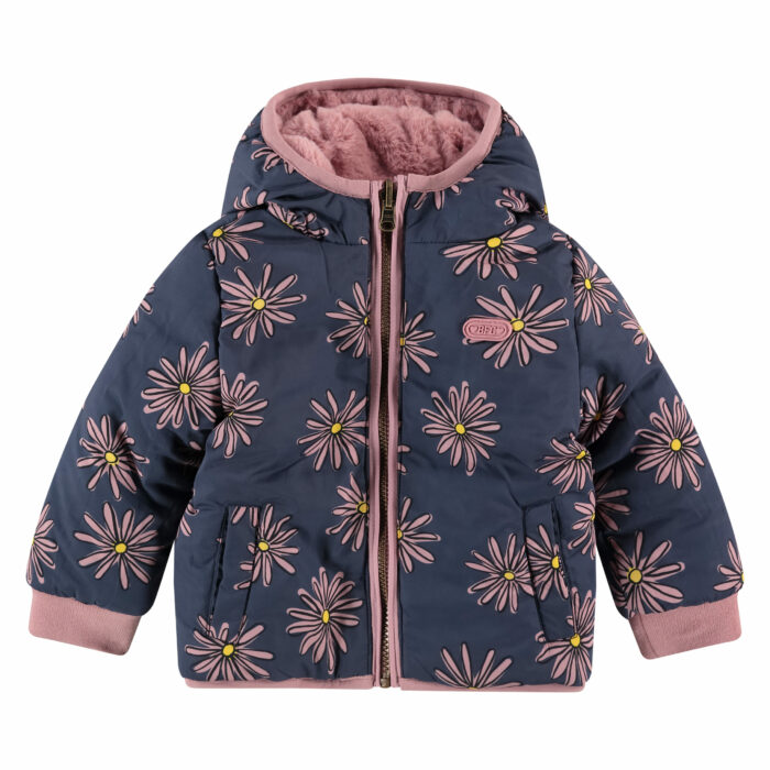 Manteau réversible fille  fleurs FW23  (Babyface)