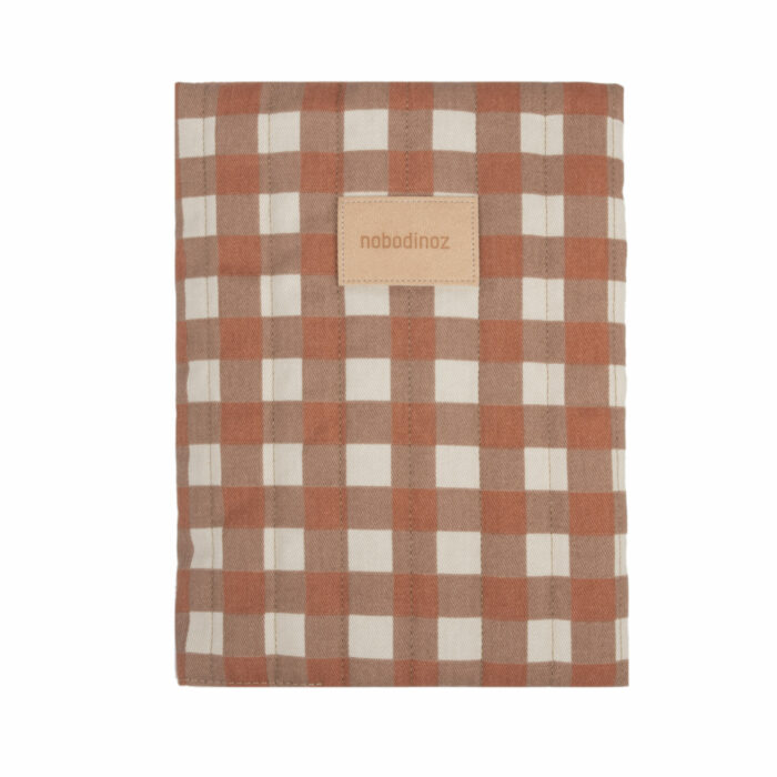 Hyde Park protège-carnet de santé A5 • Terracotta Checks (Nobodinoz)