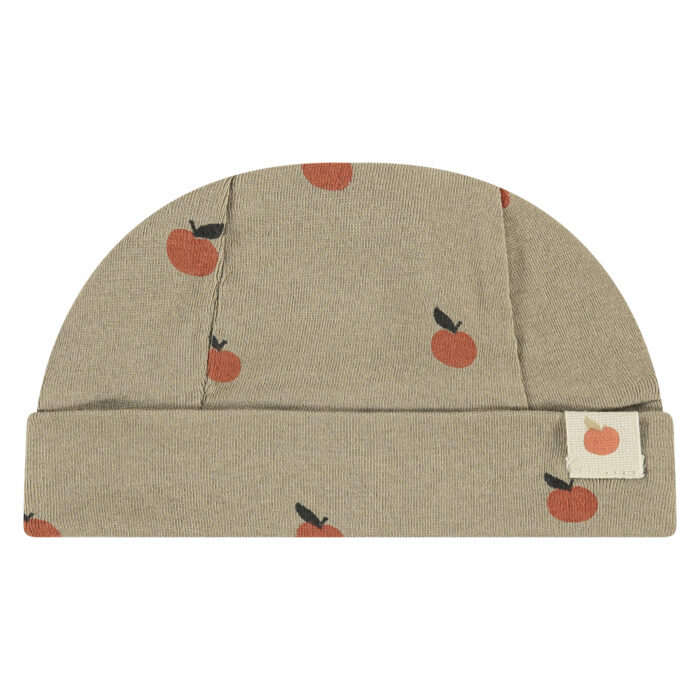 Bonnet bébé moss imprimé oranges tiny story FW23 (Babyface)