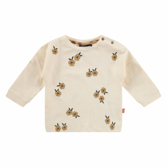 T-shirt bébé fille crème imprimé fleurs  FW23 (Babyface)
