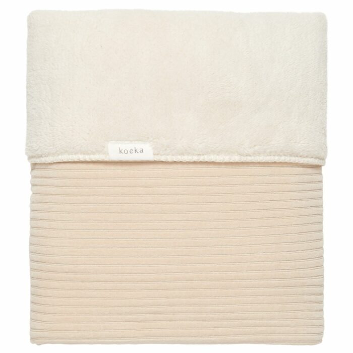 Couverture berceau teddy Vik - sand (Koeka)