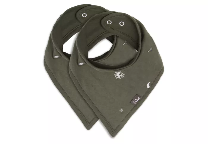 Bavoir Bandana Stargaze - Leaf Green- 2 pièces(Jollein)